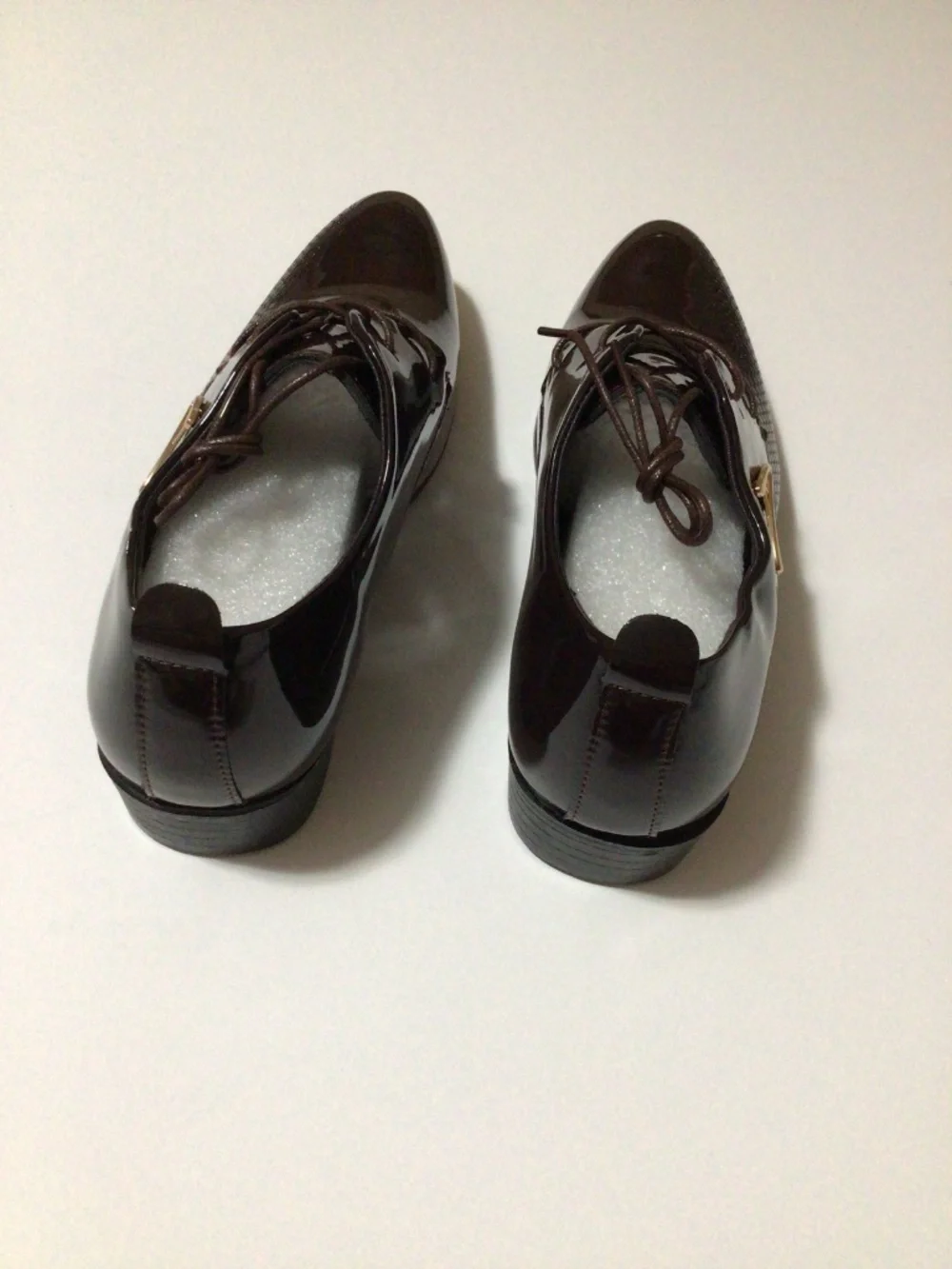 Men’s Lace-Up Patent Finish Dress Shoes Formal Business Footwear-New-